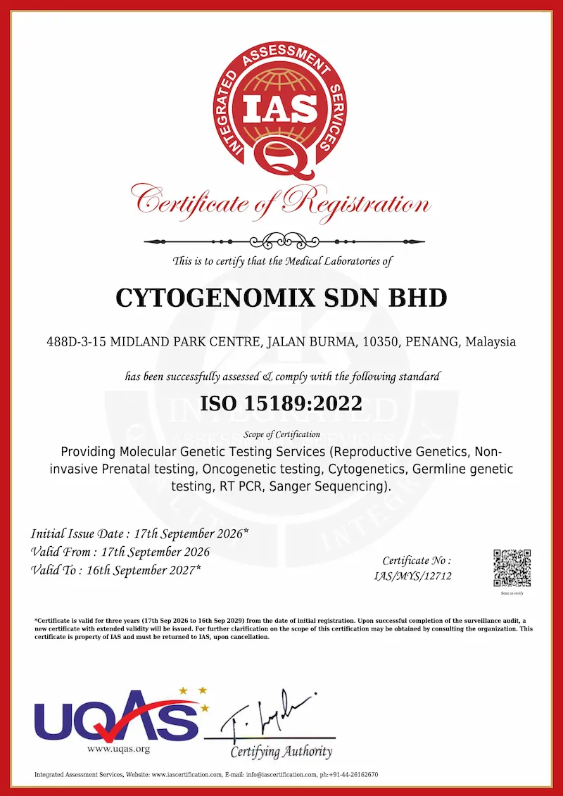ISO 15189 Certificate Preview